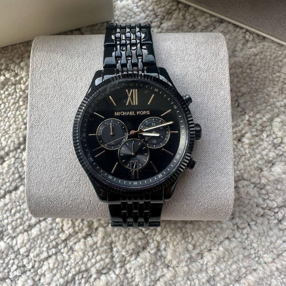 Michael Kors Black and Gold Women's Watch